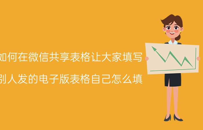 如何在微信共享表格让大家填写 别人发的电子版表格自己怎么填？